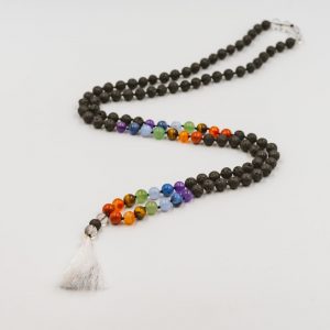 7 chakras mala,lithothérapie bordeaux,mala 7 chakras,Bijoux spirituels,Mala lithothérapie,Alignement chakras