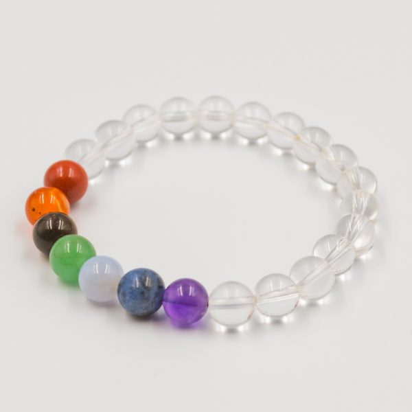 bracelet cristal 8 mm 7 chakras