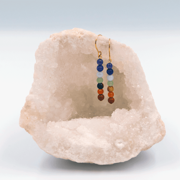 boucles d'oreilles “upekṢĀ“ 7 chakras